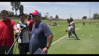 Fall Camp Practice #1 HC Jeff Tedford