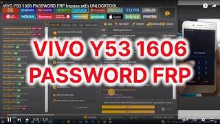 VIVO Y53 1606 PASSWORD FRP bypass with UNLOCKTOOL