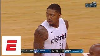 Bradley Beal angry after taking flagrant foul to head from Kyle Lowry  ESPN