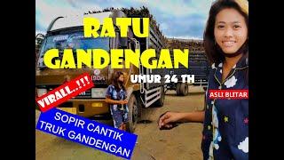 SOPIR CANTIK TRUK GANDENGAN MUAT TEBU DI PG KREBET BARU BEAUTIFUL TRAILER TRUCK DRIVER