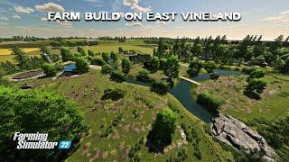 YOU NEVER SAW COW FARM BUILD LIKE THIS in America  East Vineland  Fs22 Timelapse  Part 1