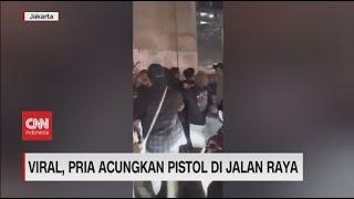 Viral Pria Acungkan Pistol di Jalan Raya