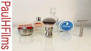 Colgate Mug Shaving Soap  Parker Variant  Alpha Stalwart G-7 Synthetic Brush