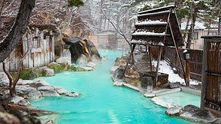 Staying at a Secret Japanese Hot Spring Like a Blue River️  Adachiya Ryokan Fukushima