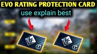 how to use evo rating protection card pubgpubg how to get evo rating protection card use explain