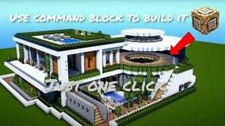 How to make a modern house with command block
