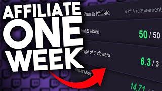 How To Get Twitch Affiliate IN A WEEK
