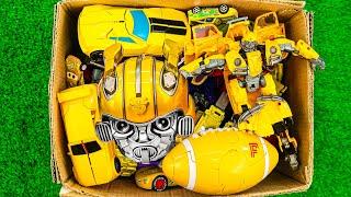 TRANSFORMERS 7 RISE OF THE BEASTS - Yellow Toy Collection BUMBLEBEE  JCB Stopmotion RobotTobot Car