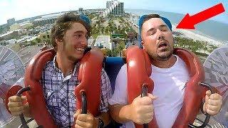 Guys Passing Out  Funny Slingshot Ride Compilation