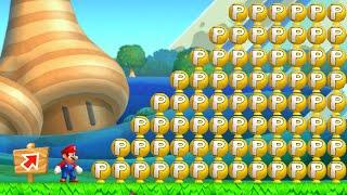 Can Mario Collect 999 P-Balloons in New Super Mario Bros. U?