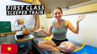 Taking a FIRST CLASS Overnight Train in VIETNAM Da Nang to Hanoi