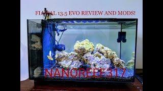 Fluval 13.5 Evo nano reef review and chamber modifications with Fluval PS2 Skimmer