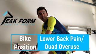 Low Back Pain and Cycling Position  San Diego Chiropractic