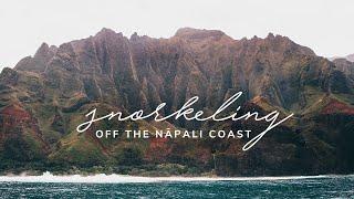 Snorkeling off the Nāpali Coast in Kauai Hawaii