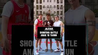 Alvan dapet Rp100.000 karena menang three point battle #basketball #challenge