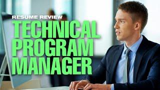 Real Resume Review  Technical Program Manager