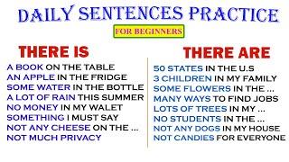 THERE IS & THERE ARE  Daily Sentences Practice