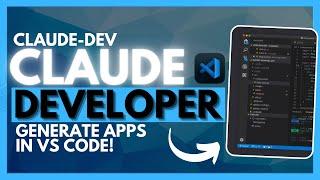 ClaudeDev NEW Coding Agent Can Generate Applications within VS Code - Claude 3.5 Sonnet