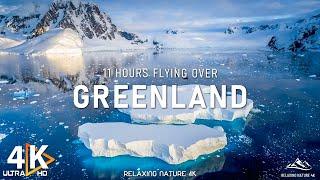 Greenlands Glaciers 4K  A Journey Through Ice and Snow - 4K Video UHD