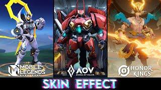 Gatotkaca vs Maloch vs Lu Bu  Skins Effect l MLBB AOV HOK