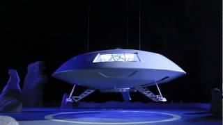 Jupiter 2 four foot spaceship landing at Cosmic Films Studio