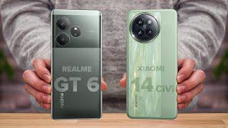 Realme GT 6 Vs Xiaomi 14 Civi  Full Comparison  Which one is Best?
