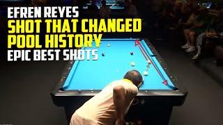 Efren Reyes Best Shots The Efren Reyes Shot That Changed Pool History and Best Shots Compilation