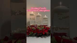 Floating Candle Christmas Centerpiece #christmasdecoration #christmas #diy  #shorts #fyp