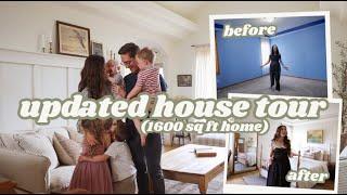 Updated House Tour with before and afters 1600 sq ft home for our family of 6