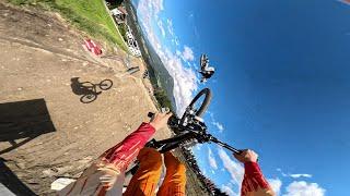 GoPro Slopestyle Course Fun with Tom Isted and Emil Johansson  - Crankworx Innsbruck 2024