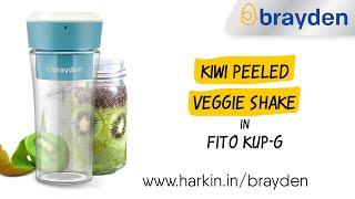 Make Kiwi Peeled Veggie Shake  Portable Blender  Brayden Fito Kup-G