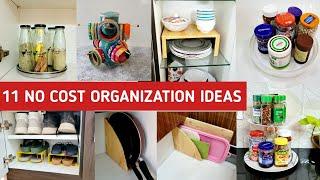 11 No Cost Home & Kitchen Organization Ideas  11 Useful Home Hacks That Makes Your Life Easier