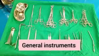 OT General Surgical  instruments name used in ot in Hindi #ot #ottechnician #hospital