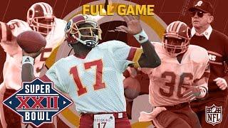 Super Bowl XXII Doug Williams Defeats John Elway  Redskins vs. Broncos  NFL Full Game