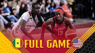 Senegal v USA  Full Basketball Game  FIBA Womens Olympic Qualifying Tournament Belgium 2024