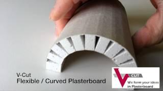 V-Cut Flexible  Curved Plasterboard drywall