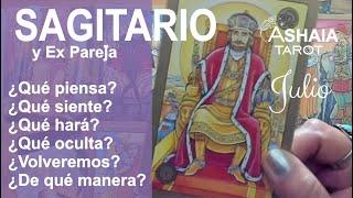 #SAGITARIO Y EX PAREJAQUE PIENSA QUE SIENTE QUE HARA QUE OCULTA?#HOROSCOPO #AMOR #TAROT #JULIO