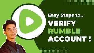 Rumble - How to Verify Account 