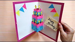 Birthday card pop up  How to make birthday cards