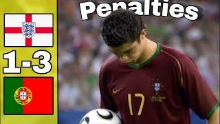 England vs. Portugal 1-3 World Cup Quarter Final 2006 Full Penalty Shootout