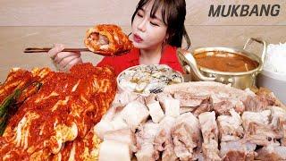 SUB Korean Spicy Silbi Kimchi & self made oyster bossam MUKBANG ASMR REAL SOUND