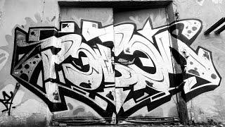 Graffiti bombing. Daytime action on street. Throwups tags and pieces. Rebel813 2024 4K