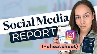 How To Create A Social Media Analytics Report Cheatsheet Included