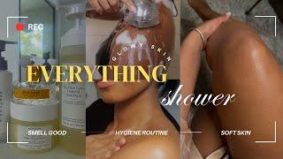 REALISTIC EVERYTHING SHOWER ROUTINE FOR GLOWY SKIN