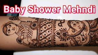 Beautiful shreemant baby shower special mehndi design video