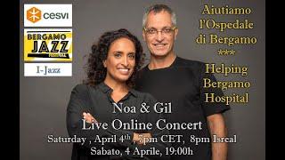 Noa Achinoam Nini and Gil Dor home concert for Italy