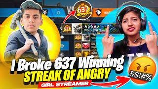 First Time Break 637 Winning StreakAngry Girl Crying Vs UG Ayush