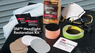 Headlight Restoration and Clarity by Hand with 3M