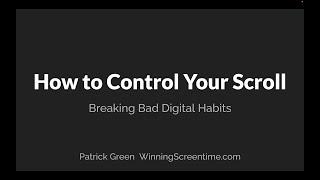 Control Your Scroll - A Digital Wellness Advisory Lesson for High School Students