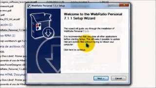 Instalación de WebRatio Personal en Windows 7